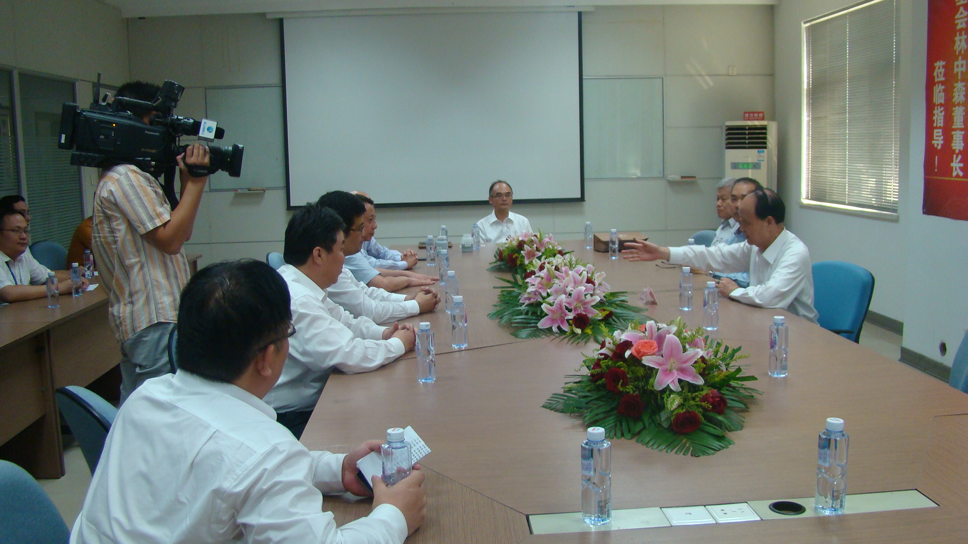 海基会董事长林中森来南宝参观